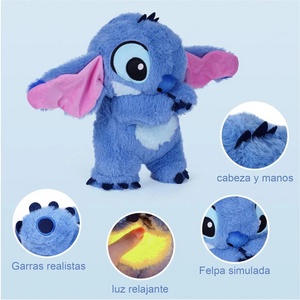 Peluche stitch anti estrés que respira relajante